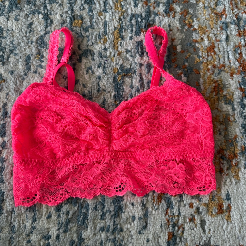 PINK Victoria's Secret Pastel Lace Bralette Bra XS